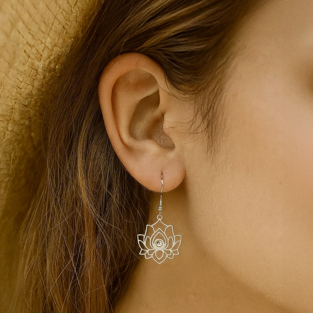 Boucles d’Oreilles "Reflet de Lotus"