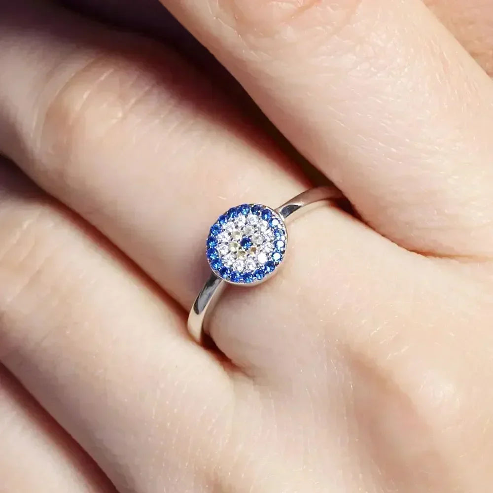 Bague "Œil Bleu de Protection"