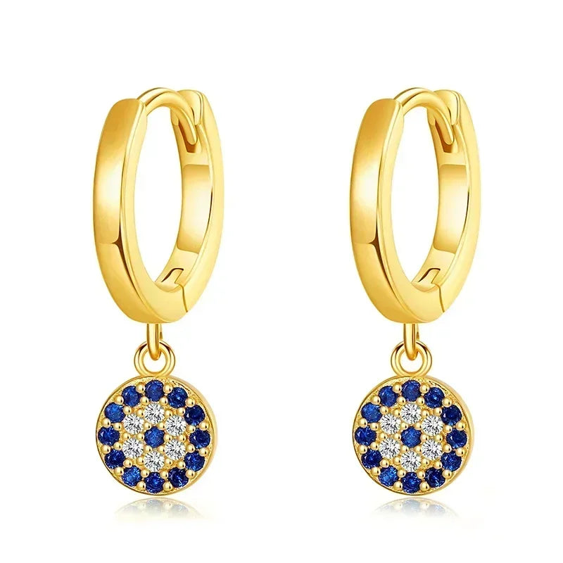 Boucles d’Oreilles "Œil Bleu Protecteur"