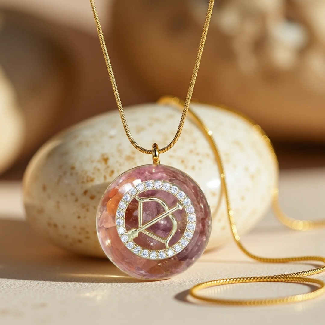Pendentif Orgonite "Signe Astrologique" en Pierre Naturelle