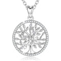Pendentif Arbre de Vie Argent Premium - Jardin de Gaïa