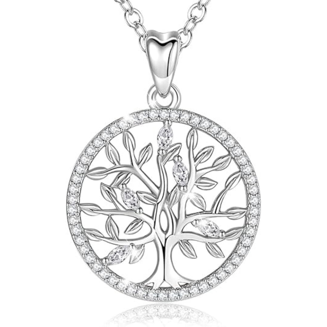 Pendentif Arbre de Vie Argent Premium - Jardin de Gaïa