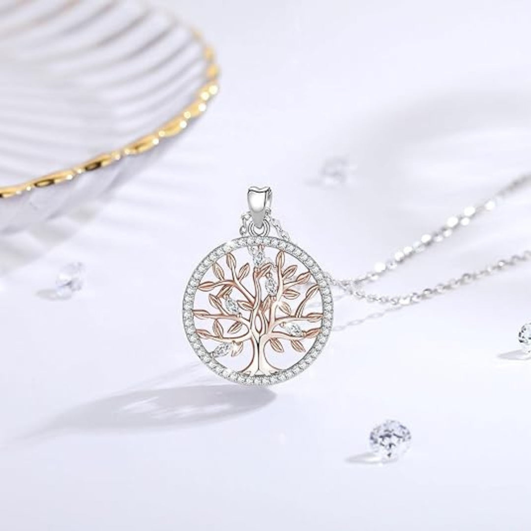 Pendentif Arbre de Vie Argent Premium - vue fermeture - Jardin de Gaïa