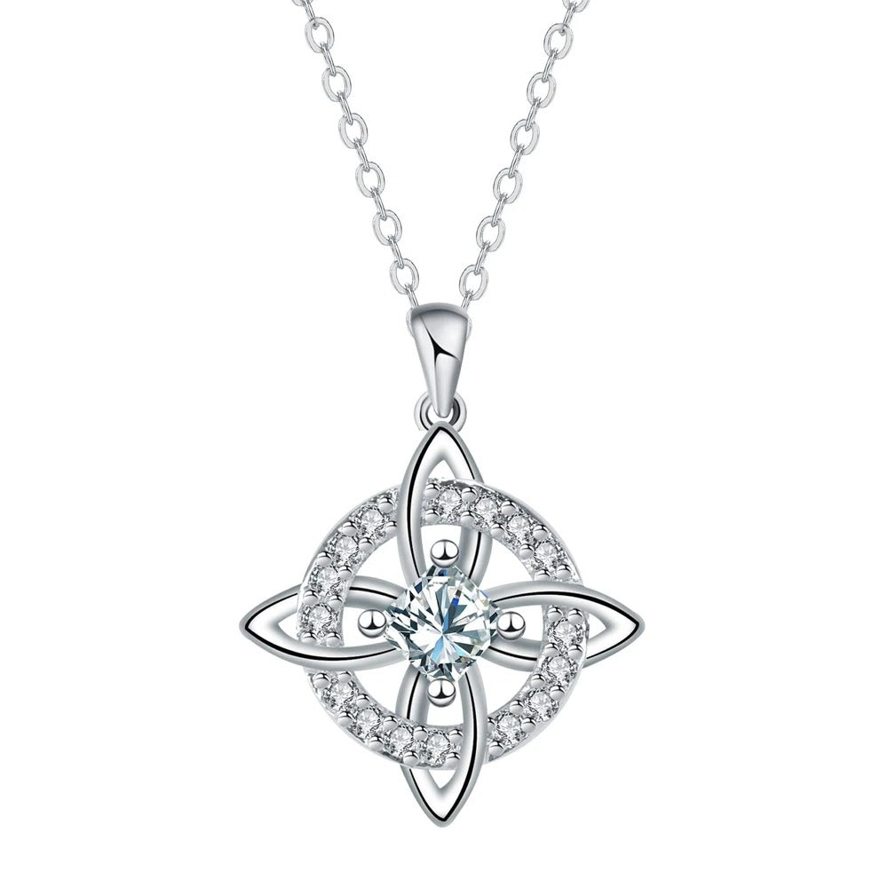 Collier Nœud de Sorcière – Pierre de Naissance & Protection