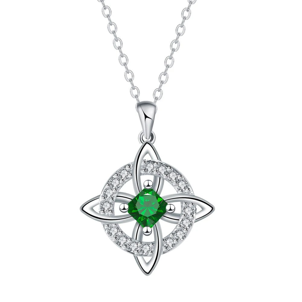 Collier Nœud de Sorcière – Pierre de Naissance & Protection