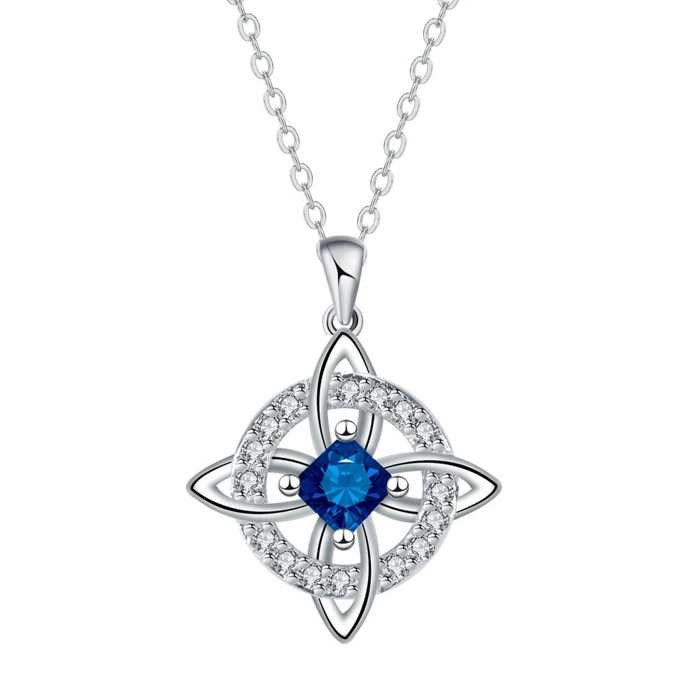 Collier Nœud de Sorcière – Pierre de Naissance & Protection