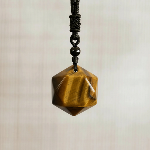 Collier "Force totémique" en Œil de Tigre