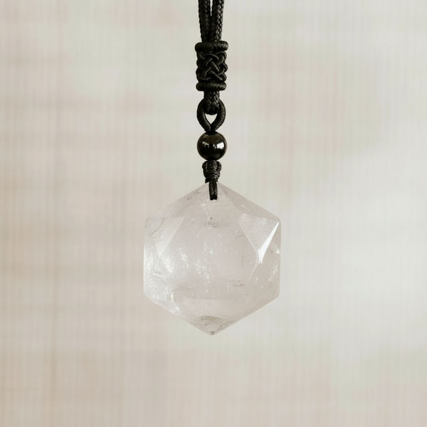 Collier "Pure fréquence" en quartz blanc